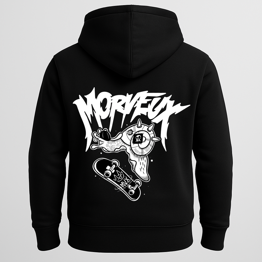 🛹 SWEAT A CAPUCHE NOIR "JJ" – Pour ceux qui tombent, se relèvent, et envoient une bastos de style