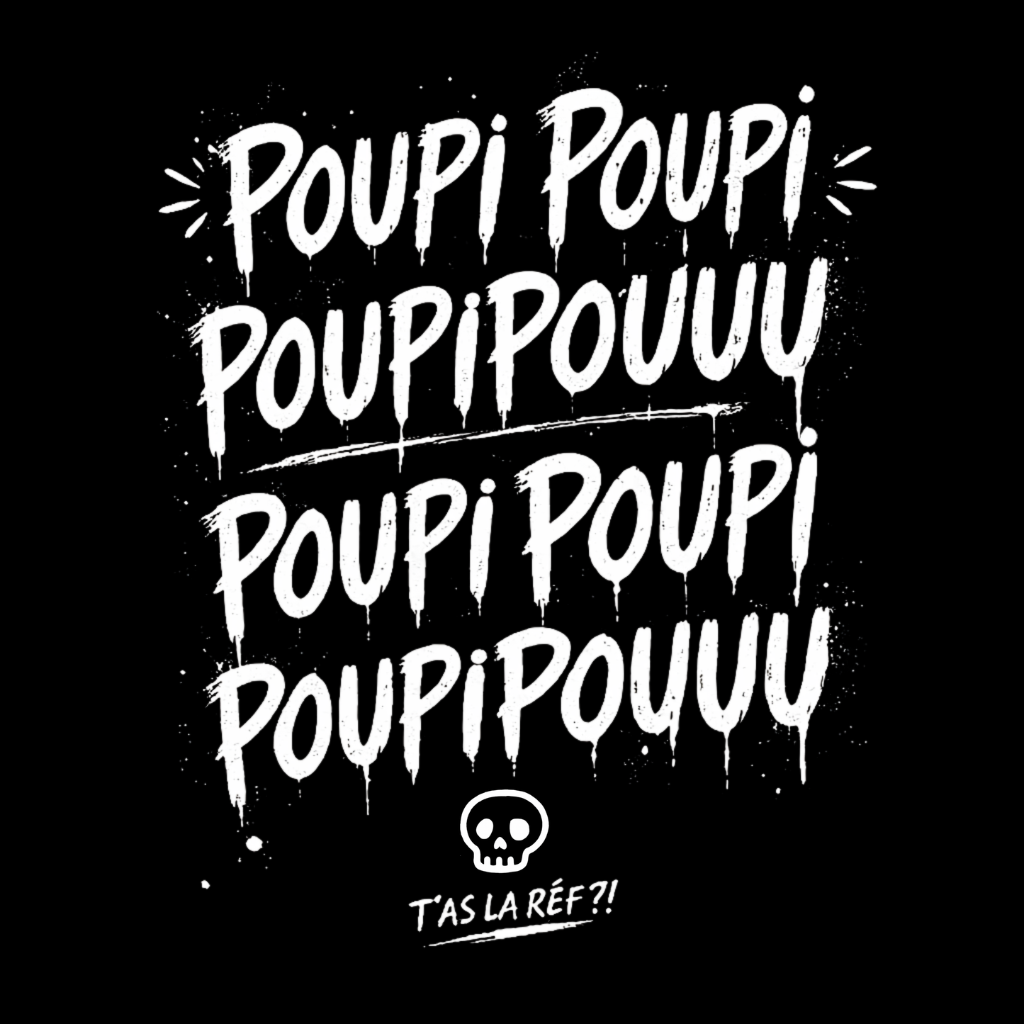 đ€đ» T-SHIRT NOIR âPOUPIPOUâ