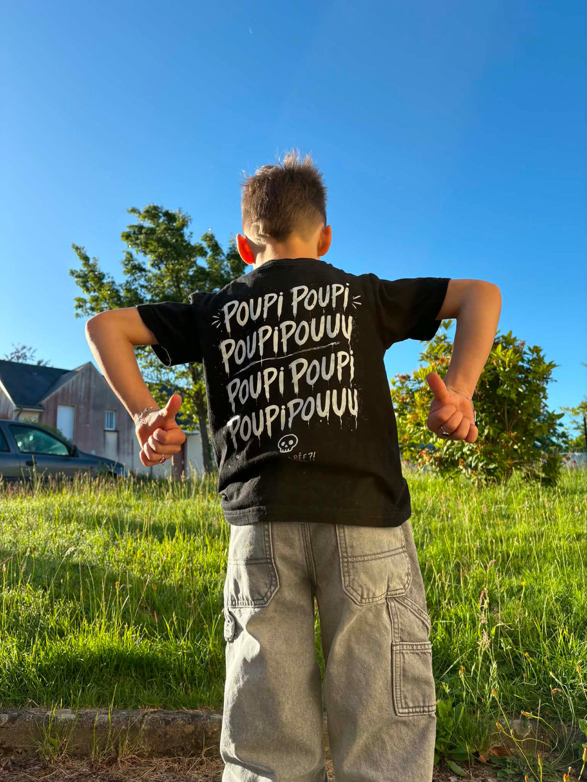 🤌🏻 T-SHIRT NOIR “POUPIPOU”
