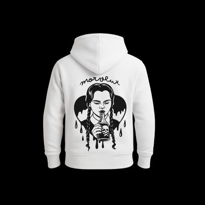 🎓 SWEAT A CAPUCHE BLANC "MORVEUX ACADEMY" – Inscription validée