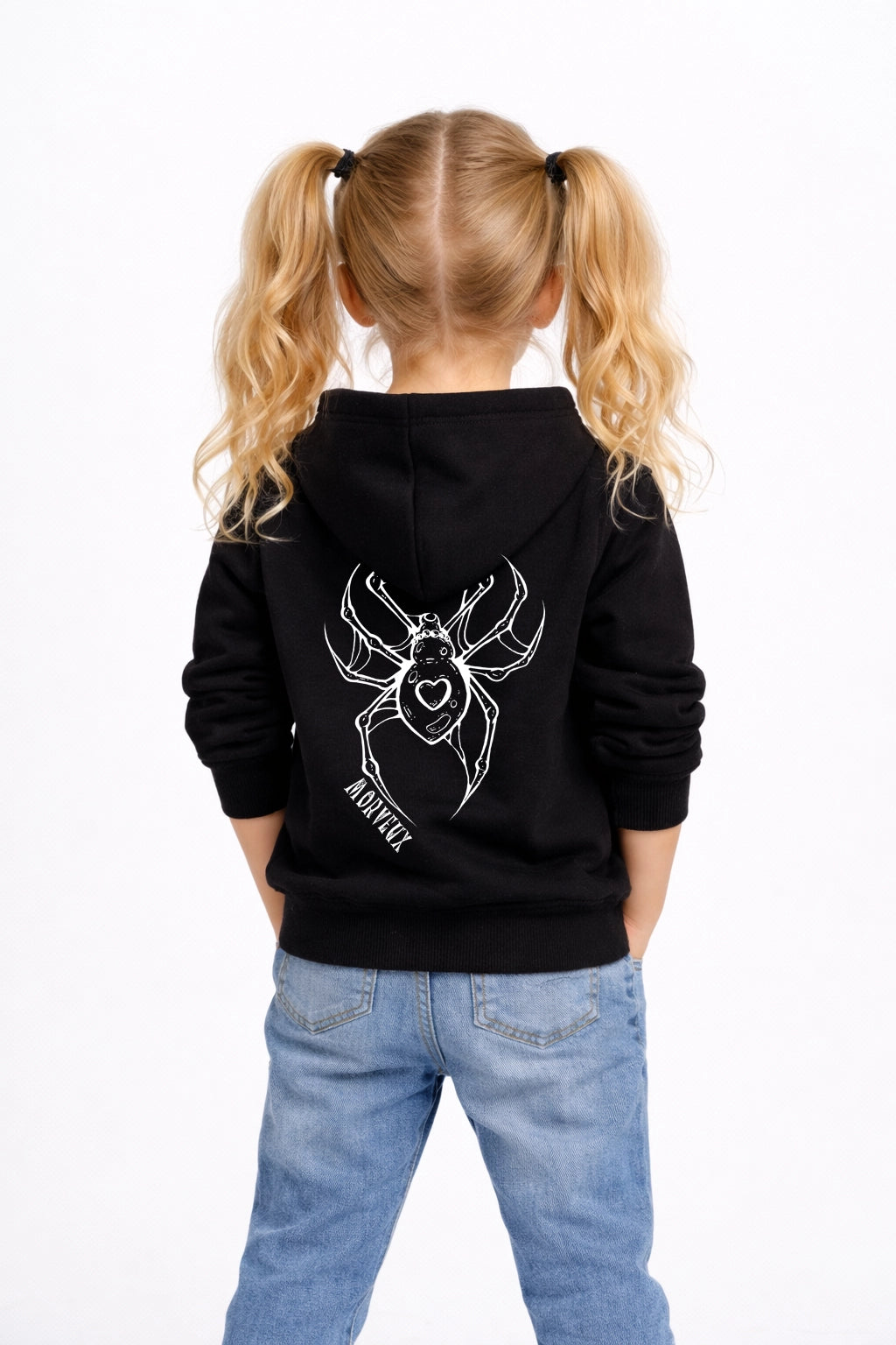 🕷️ SWEAT A CAPUCHE NOIR "SPIDER"