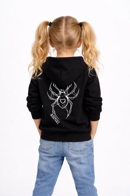 🕷️ SWEAT A CAPUCHE NOIR "SPIDER"