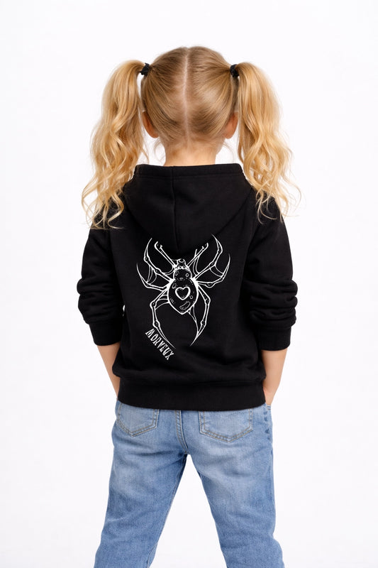 🕷️ SWEAT A CAPUCHE NOIR "SPIDER"