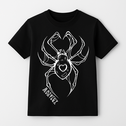 🕷️ T-SHIRT NOIR "SPIDER" – Pas fait pour les arachnophobes